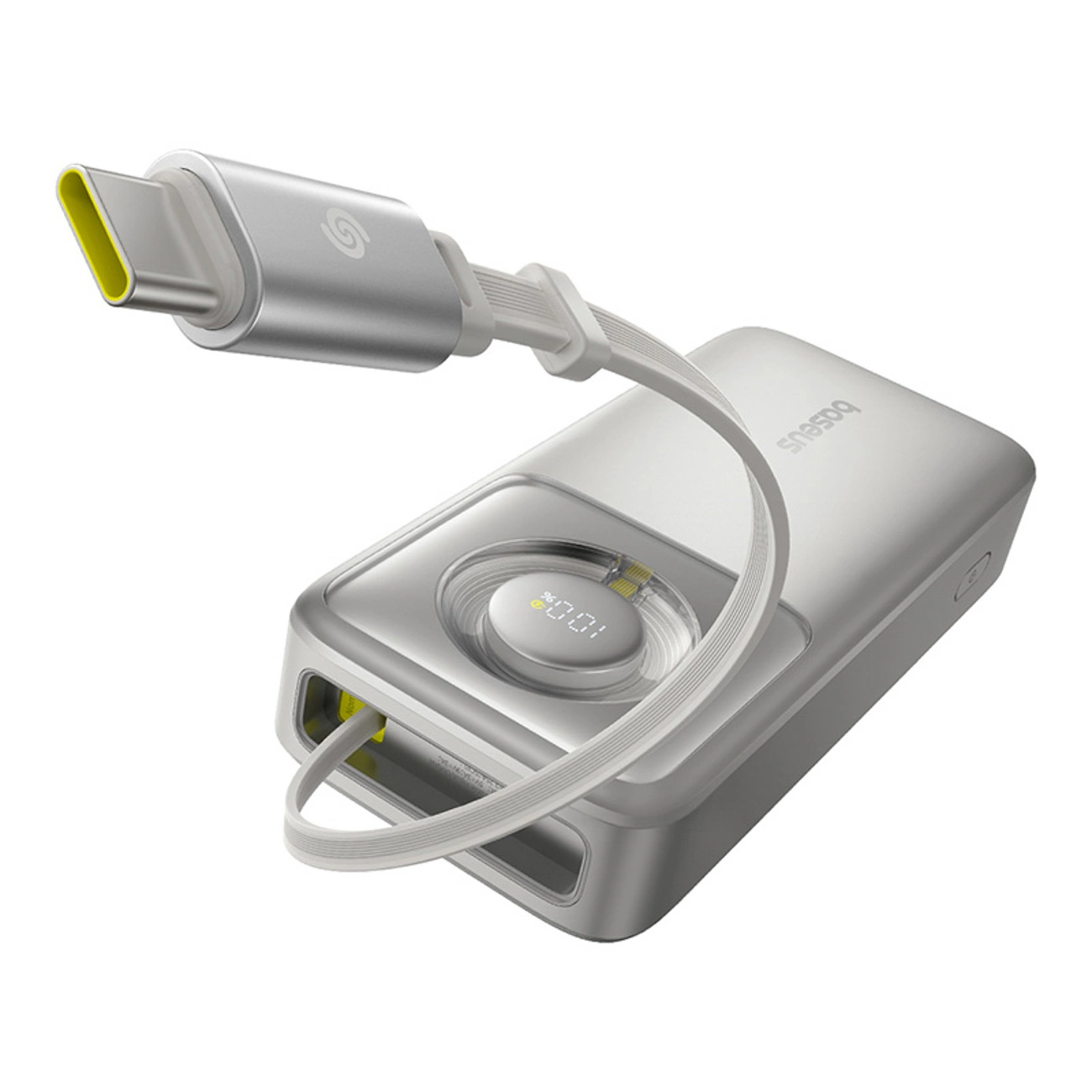 Baseus Free2Pull 20000мАч 65Вт внешний аккумулятор с втягивающимся USB-C...