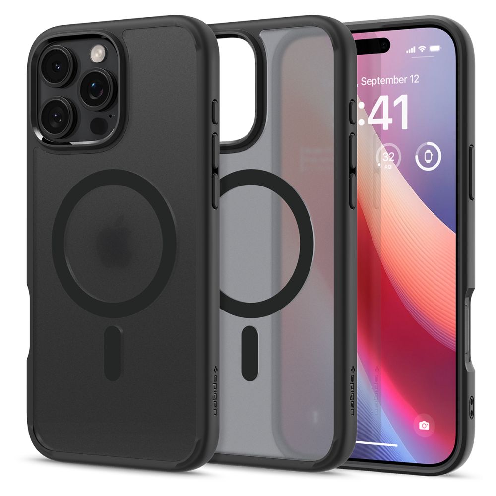 Spigen iPhone 16 Pro Max vāciņš Ultra Hybrid Mag MagSafe, matēts melns