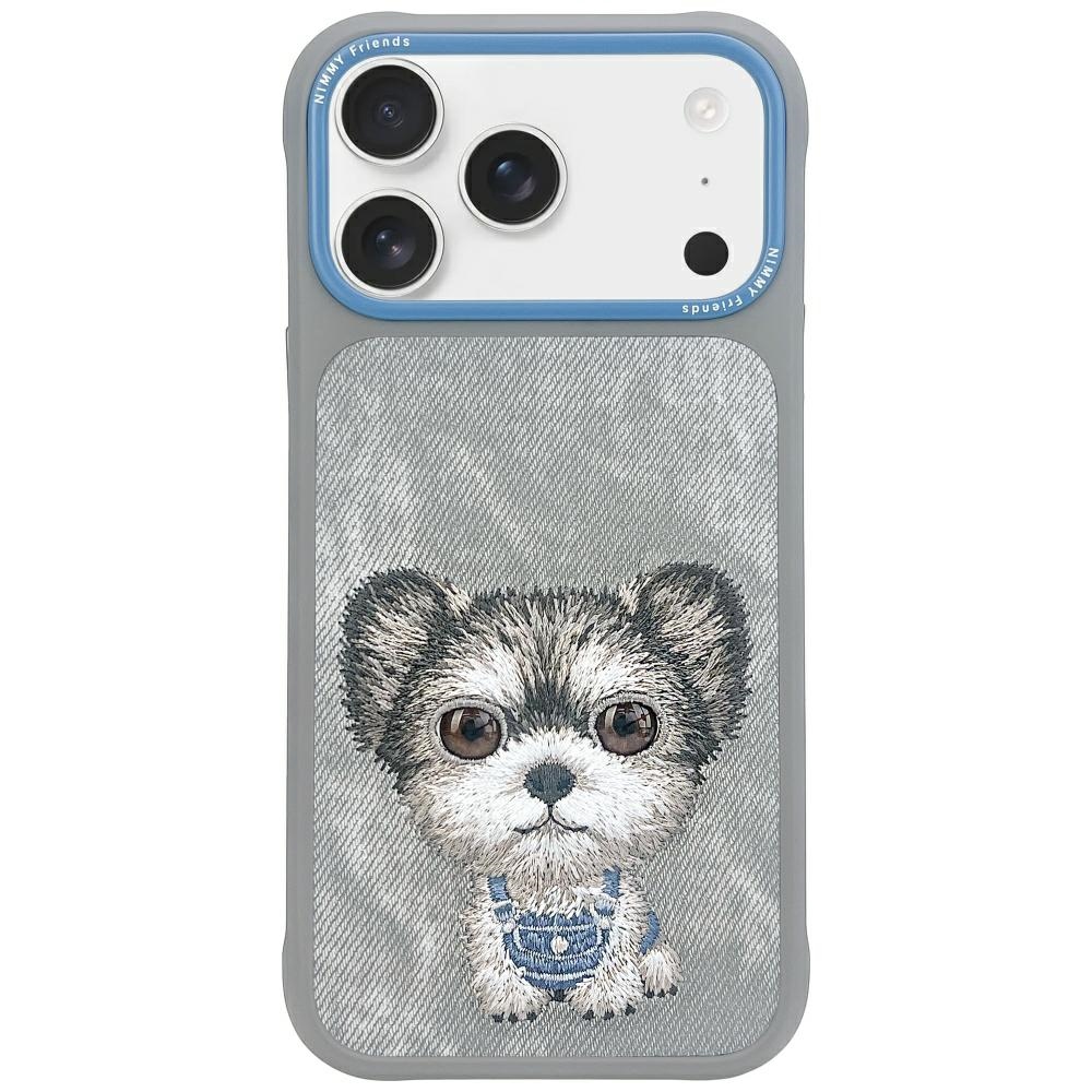 Nimmy iPhone 17 Pro Max vāciņš Big Eyed Pet 2.0 Dog, pelēks