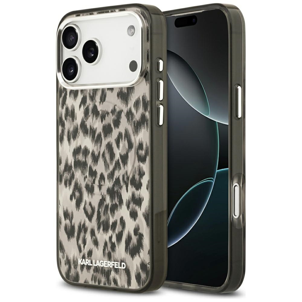 Чехол Karl Lagerfeld IML с леопардовым принтом MagSafe для iPhone 17 Pro Max —...