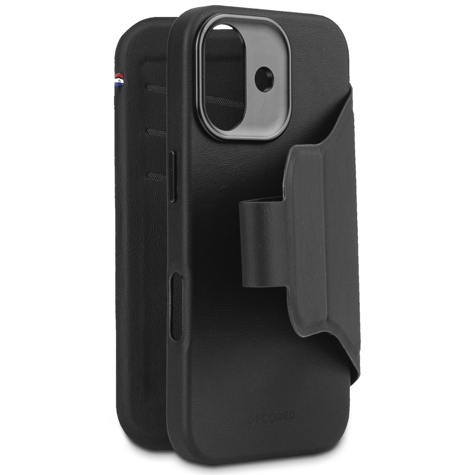 Decoded Textured Silicone atverams vāciņš iPhone 17, Melns