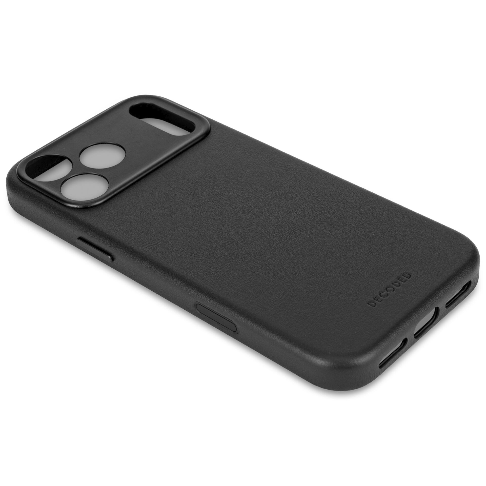 Decoded Leather MagSafe vāciņš Apple iPhone 17 Pro, Melns