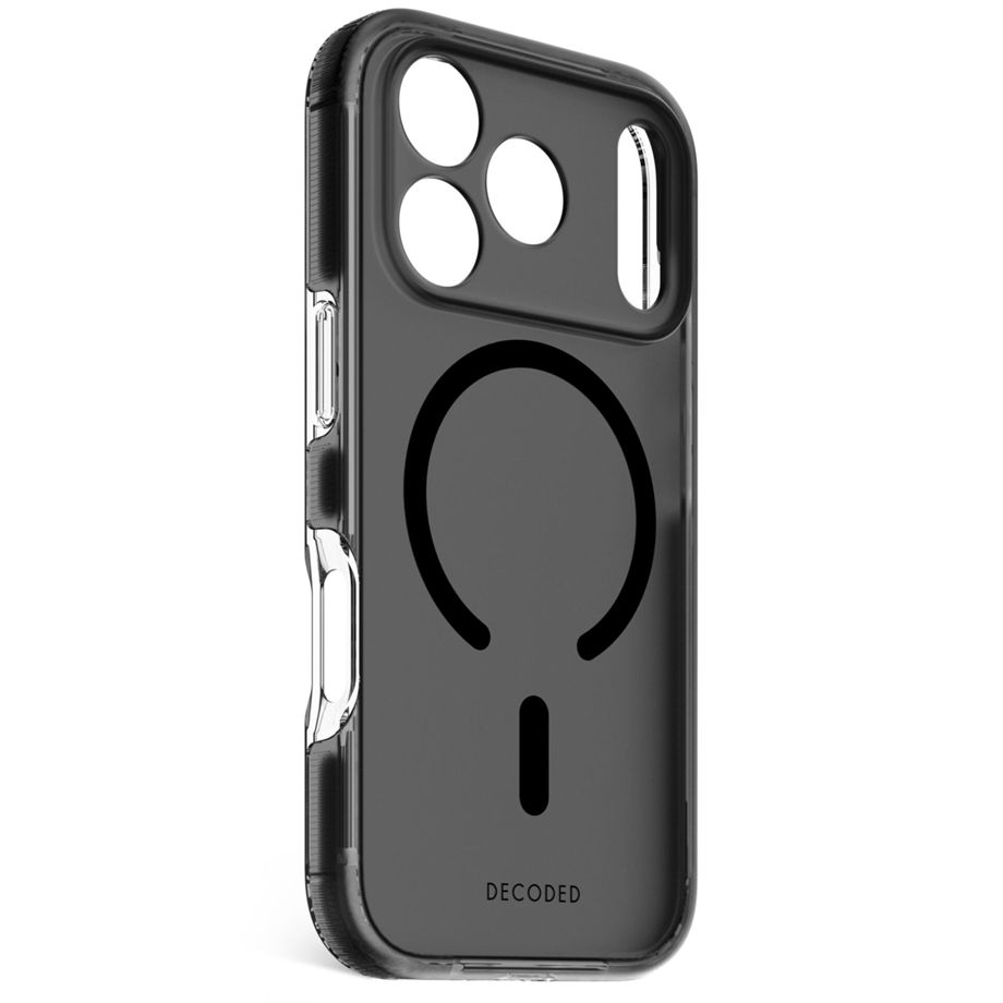 Decoded DropTec MagSafe Case for iPhone 17 Pro - Black/Transparent
