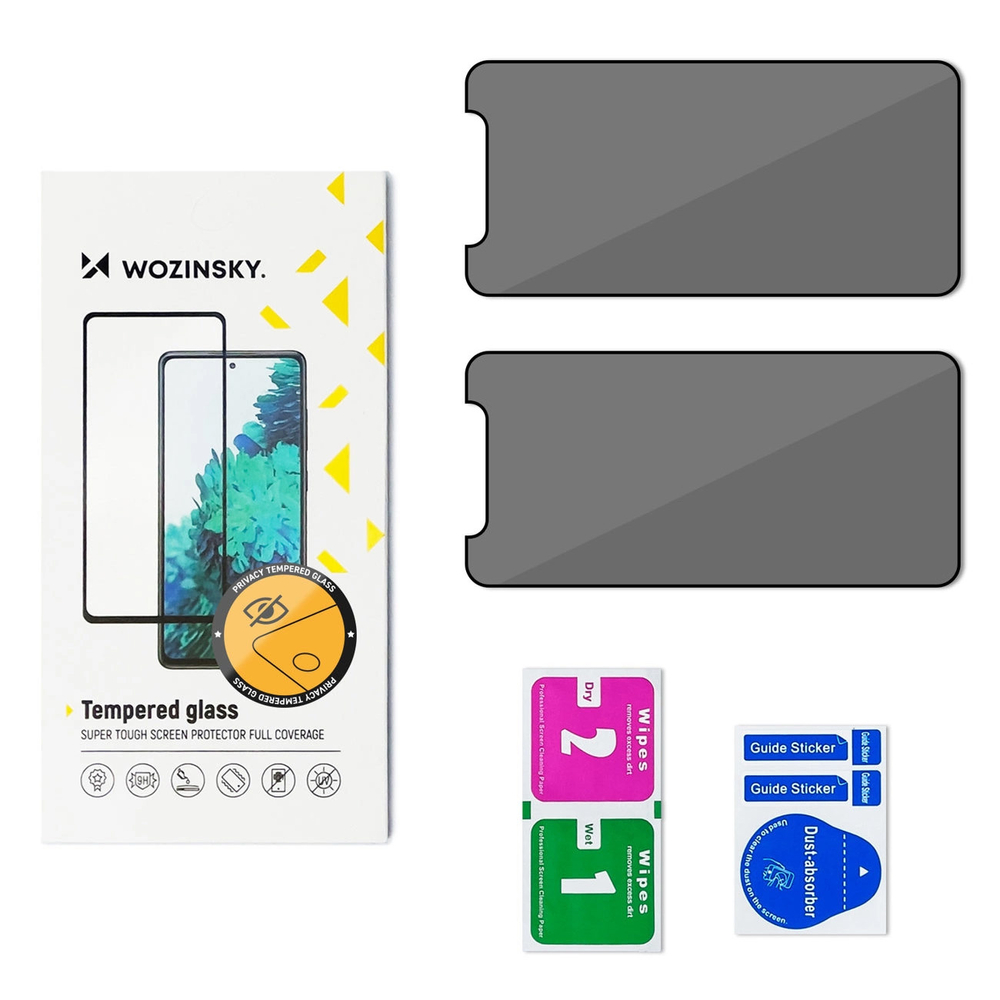 Wozinsky Privacy Glass privātuma rūdītais stikls Xiaomi 15 tālrunim, 2 gabalu komplekts | Tempered Glass Screen...