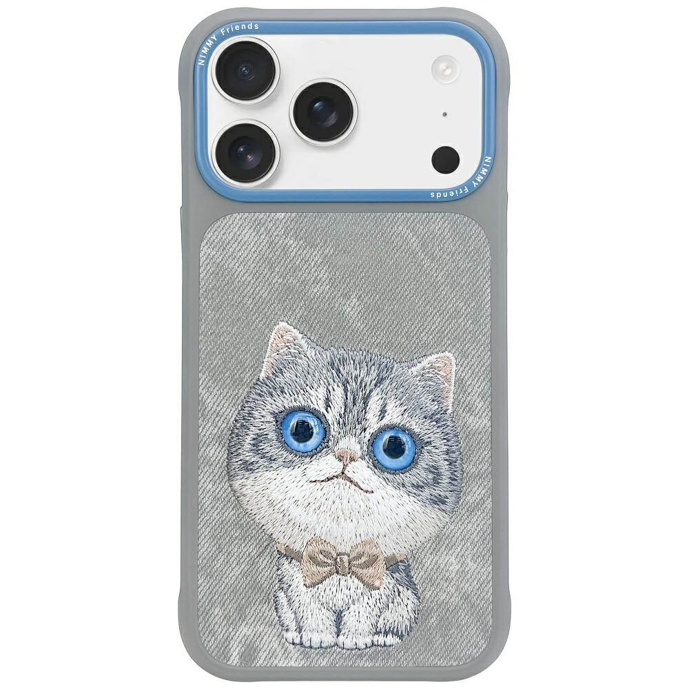 Nimmy Big Eyed Pet 2.0 Cat Phone Case Cover iPhone 17 Pro - Gray
