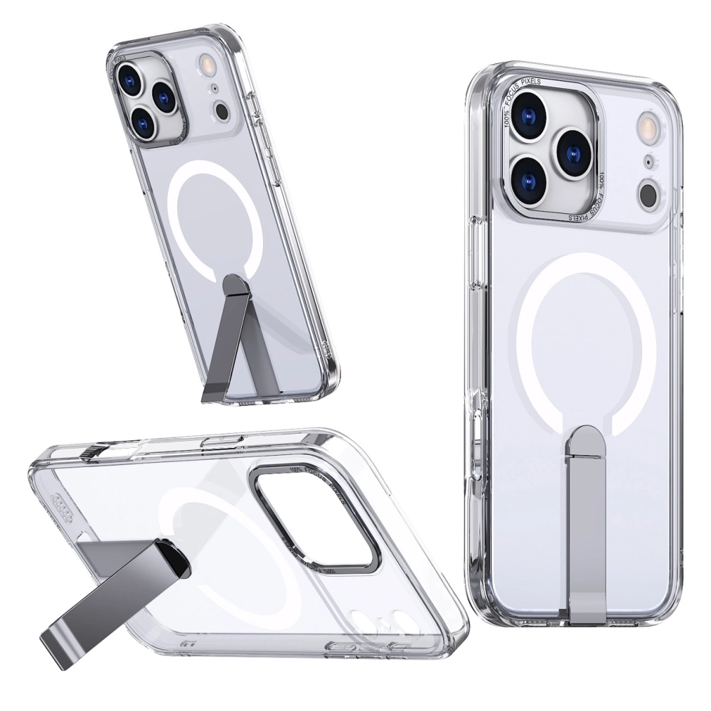 Чехол Hybrid Armor X для Samsung Galaxy S25 FE с подставкой и MagSafe, прозрачный