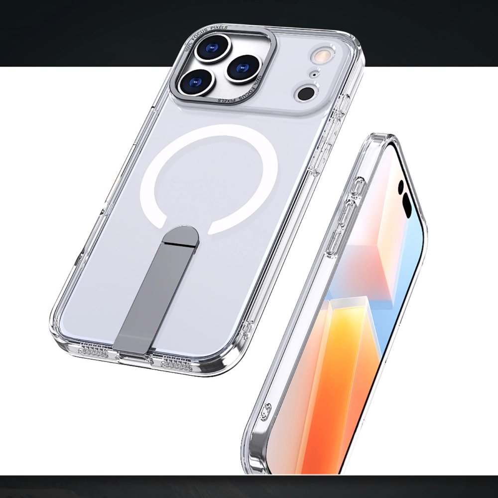 Чехол Hybrid Armor X для Samsung Galaxy S25 FE с подставкой и MagSafe, прозрачный