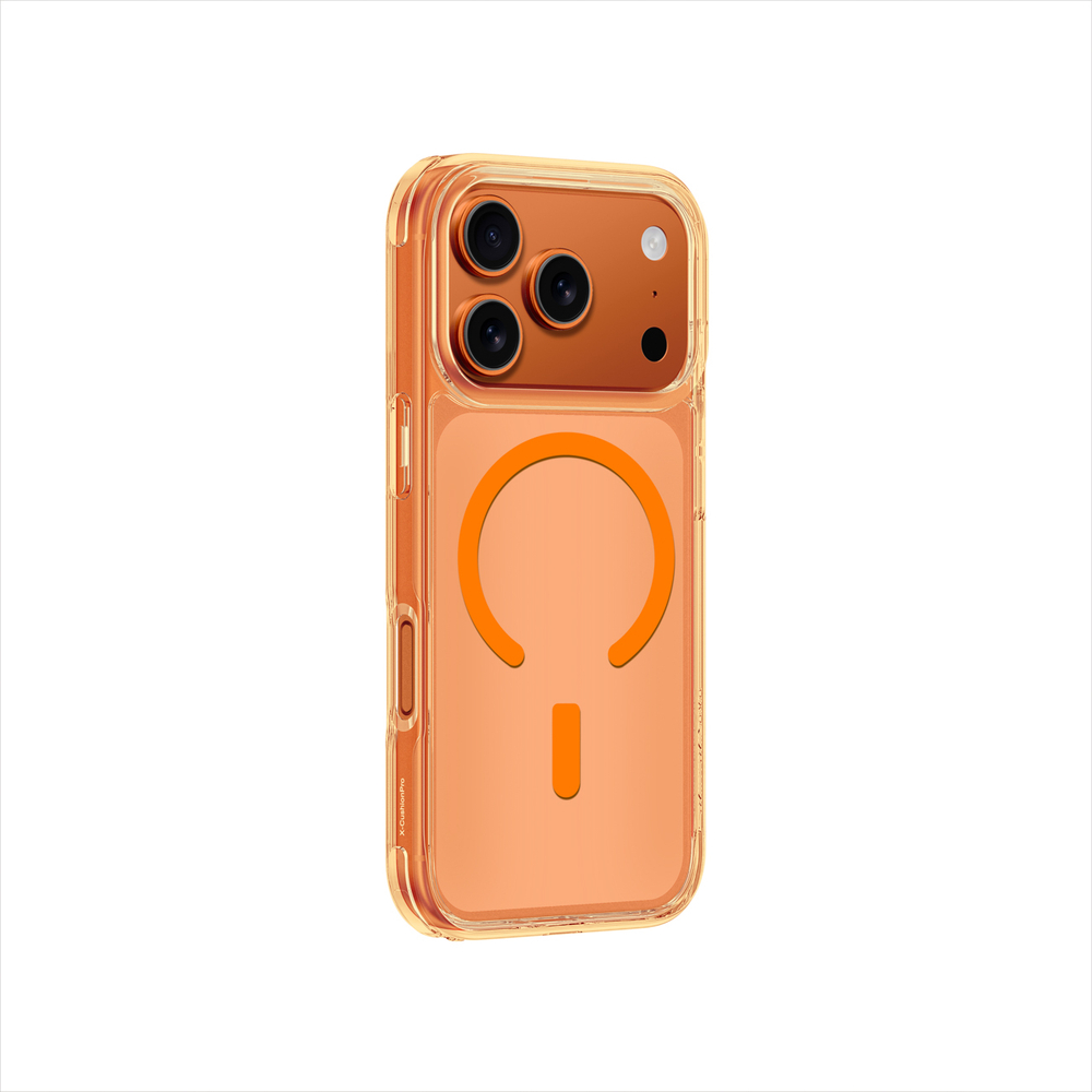 AmazingThing Minimal Phone Case Cover iPhone 17 Pro, compatible with MagSafe - orange