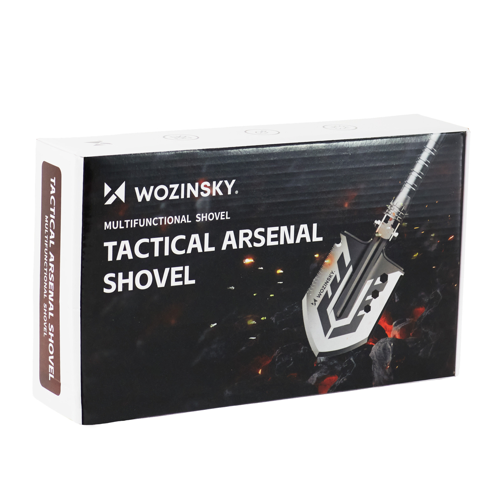 Wozinsky WSS-211 izdzīvošanas bushcraft lāpsta ar daudzfunkcionālu nazi, stikla lauzni, krama šķiltavu, svilpi un...