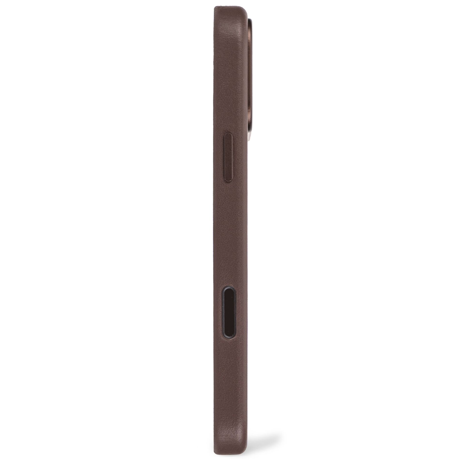 Кожаный чехол Decoded Leather Backcover с MagSafe для iPhone 17 Pro Max, коричневый