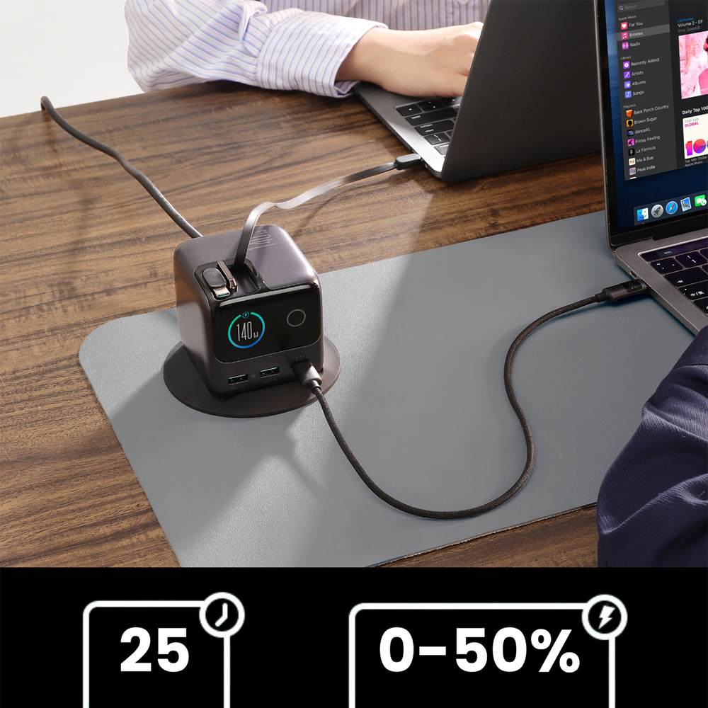 Настільний зарядний пристрій Joyroom Podix JR-TRD01 GaN 140W з 5 портами та... (3)