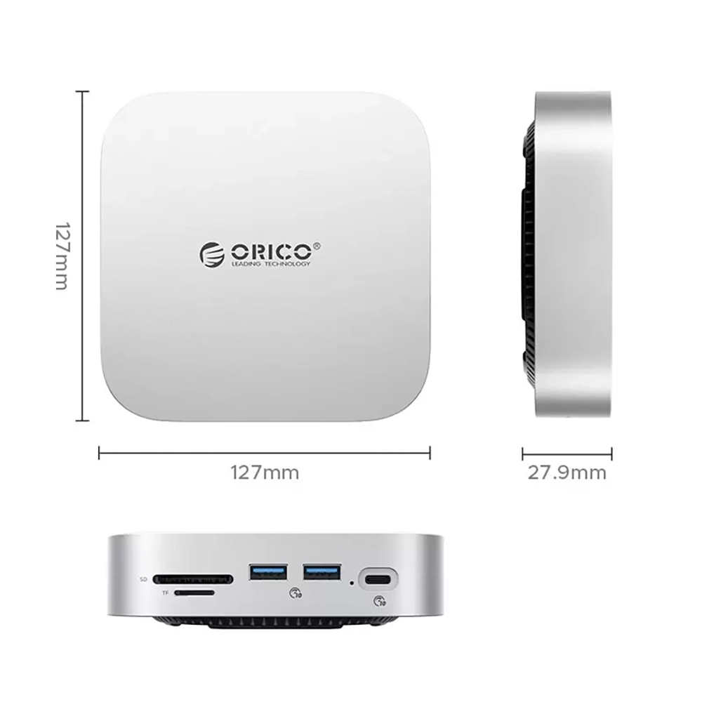 Док-станция Orico MiniLink 9-в-1 – серебристая