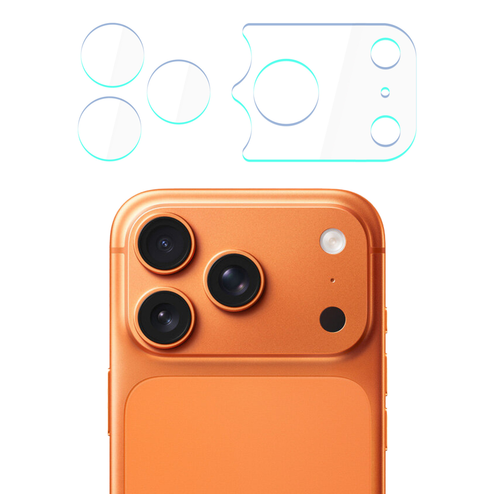3mk lēcu aizsardzības hibrīdais kameras lēcas stikls Apple iPhone 17 Pro | Camera Glass Protector