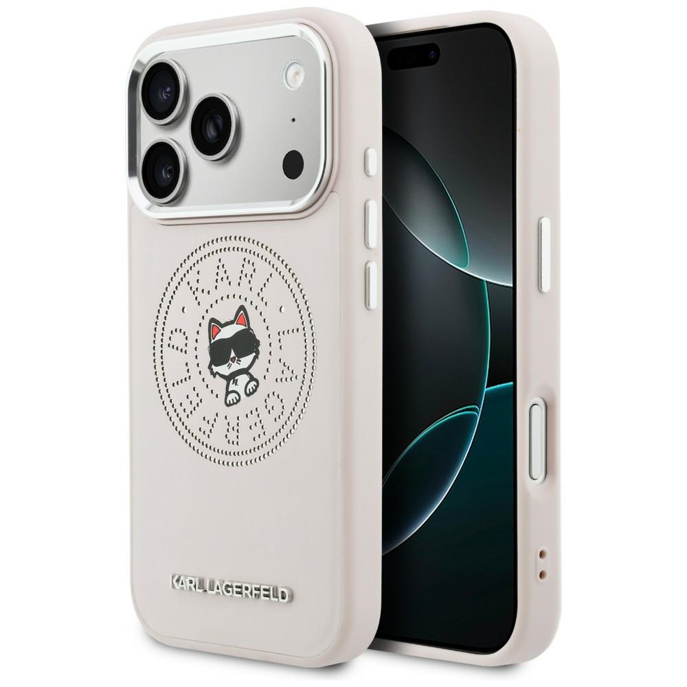 Karl Lagerfeld Point & Choupette Sketch MagSafe Phone Case Cover iPhone 17 Pro - Pink
