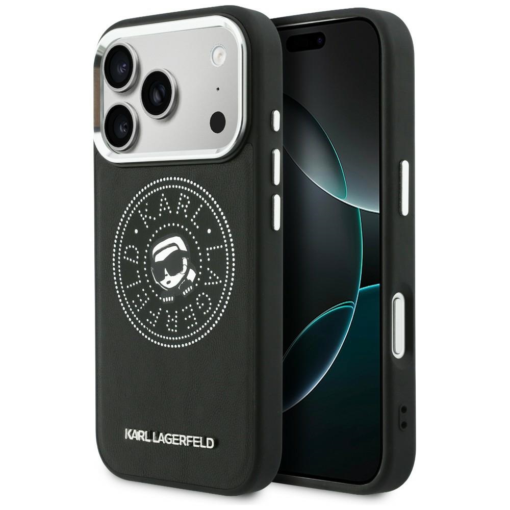 Karl Lagerfeld Point & Karl Sketch MagSafe Phone Case Cover iPhone 17 Pro - Black