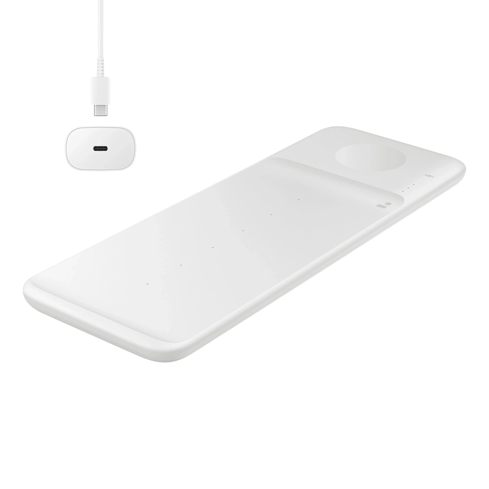 Samsung Trio EP-P6300TWEGEU 3-in-1 Wireless Charger, White