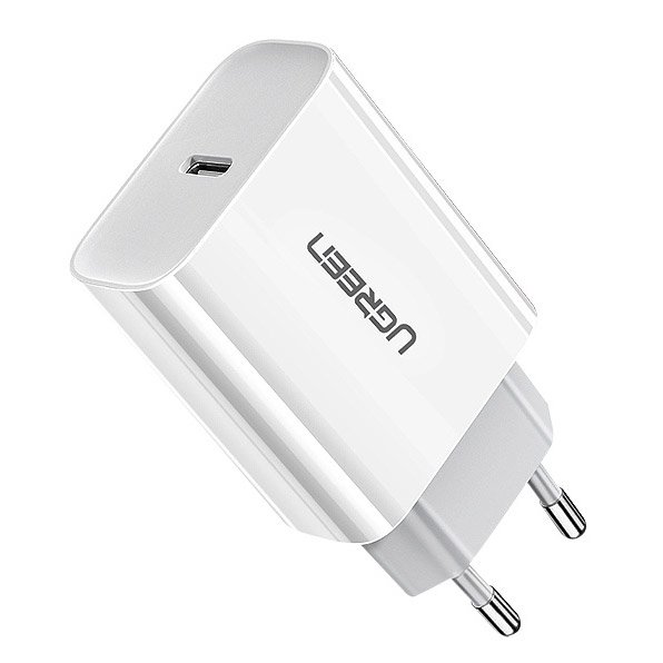 Ugreen USB lādētājs Power Delivery 3.0 Quick Charge 4.0+ 20W 3A balts (60450)