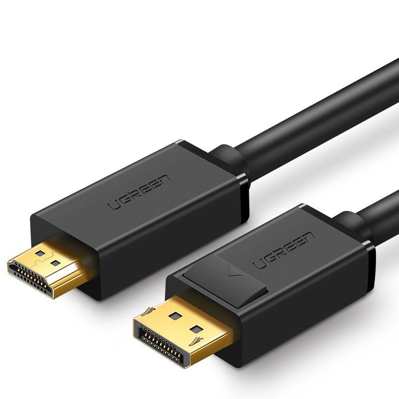 Ugreen DisplayPort uz HDMI kabelis 4K 30Hz 1.5m, melns (DP101)