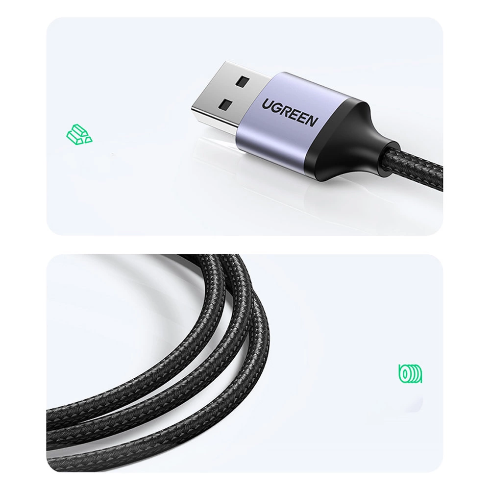 Ugreen CM475 USB 3.0 centrmezgls ar RJ-45 un USB-C PD, pelēks