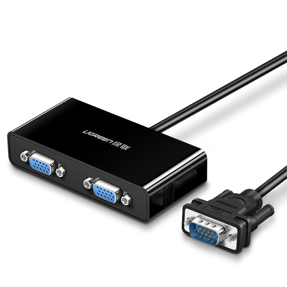 Ugreen 40254 1x2 VGA Splitter - Black