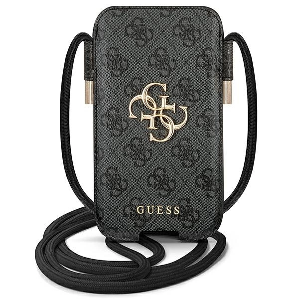 Сумочка для телефона Guess 4G Big Metal Logo 6.7" Серая