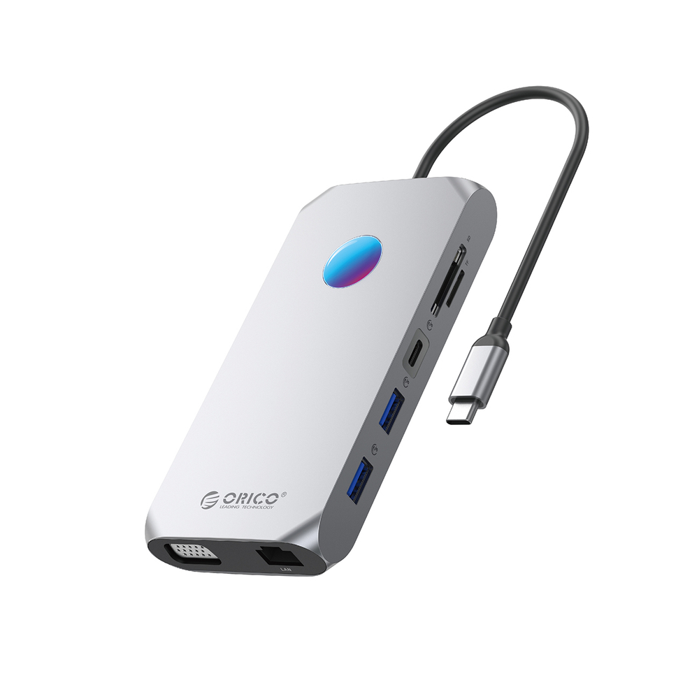 Orico XCR 12-in-1 RGB USB-C dokstacija