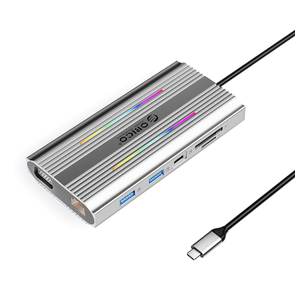 Orico XDR 12-in-1 USB-C dokstacija ar