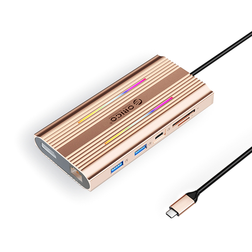 Orico XDR 12in1 RGB USB-C dokstacija