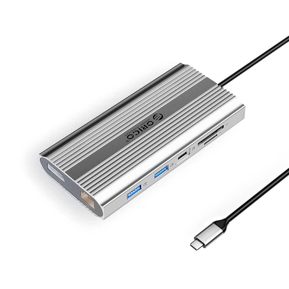 Orico XDR 12-in-1 USB-C dokstacija, 2x
