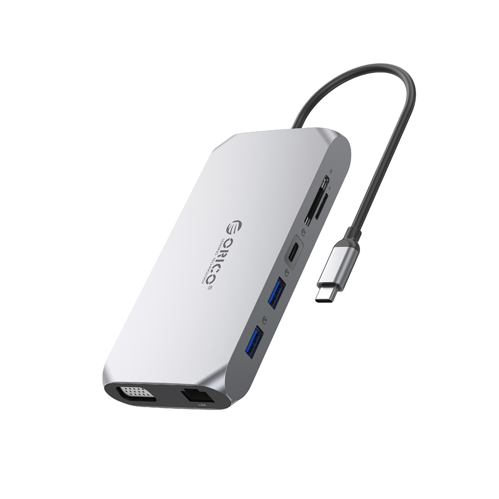 Orico XCR 12-in-1 USB-C dokstacija ar
