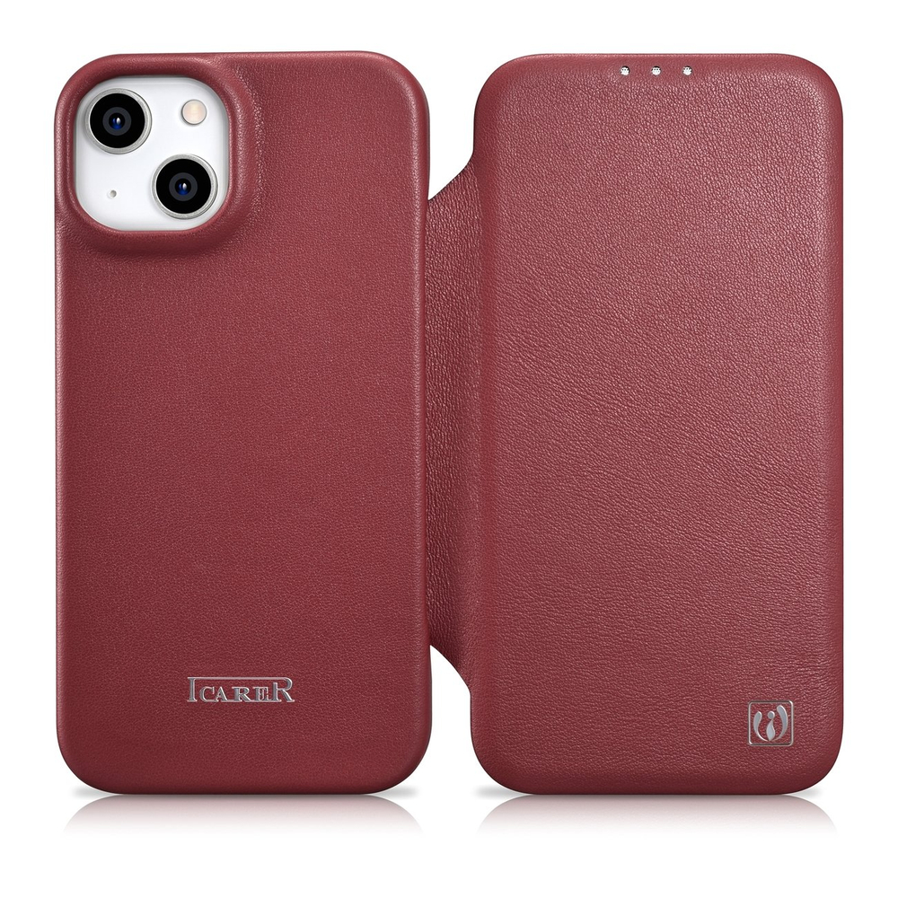 ICarer atverams ādas vāciņš iPhone 14