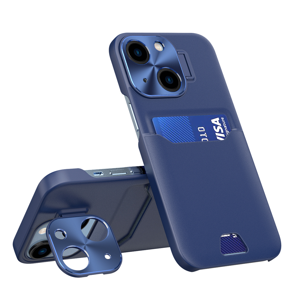 Vāciņš iPhone 14 Plus Leather Stand