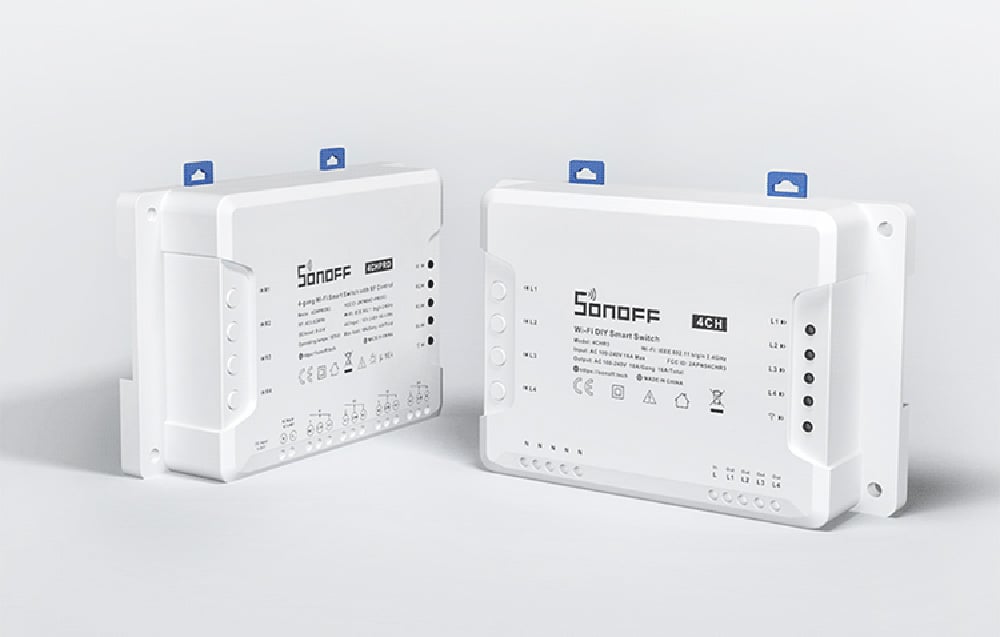 Умный 4-канальный Wi-Fi выключатель Sonoff 4CHR3