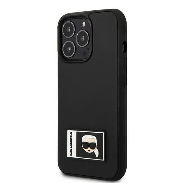 Karl Lagerfeld Ikonik Patch vāciņš iPhone 13 Pro Max - Black (0)