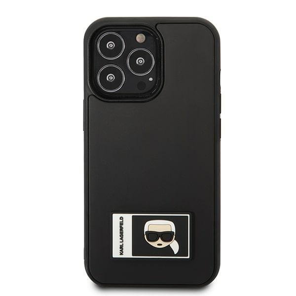 Karl Lagerfeld Ikonik Patch vāciņš iPhone 13 Pro Max - Black (1)