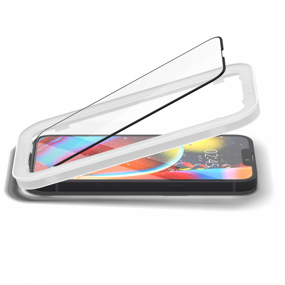 Apple iPhone 14 / 13 / 13 Pro 6.1\'\' Spigen ALM Glass FC Tempered Glass Screen Protector, Black