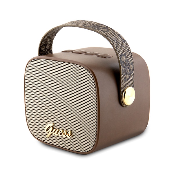 Guess Bluetooth speaker GUWSB2P4SMW Speaker mini brown/bown 4G Leather Script Logo with Strap (0)