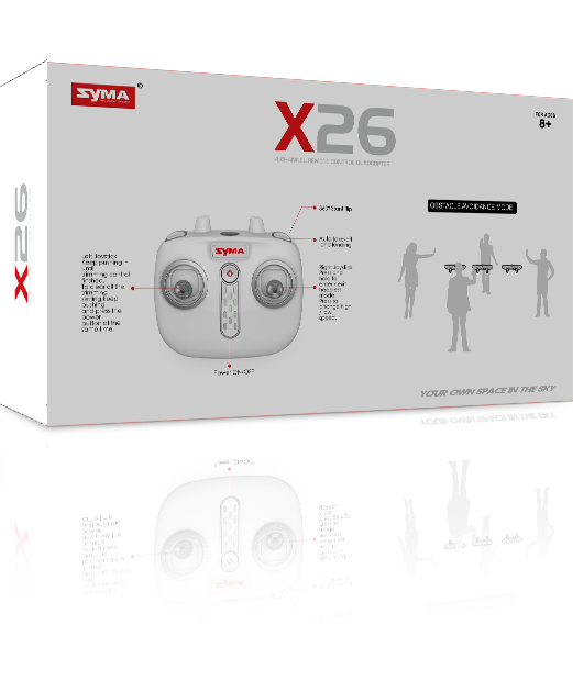 Syma X26 2.4GHz Headless RC drons