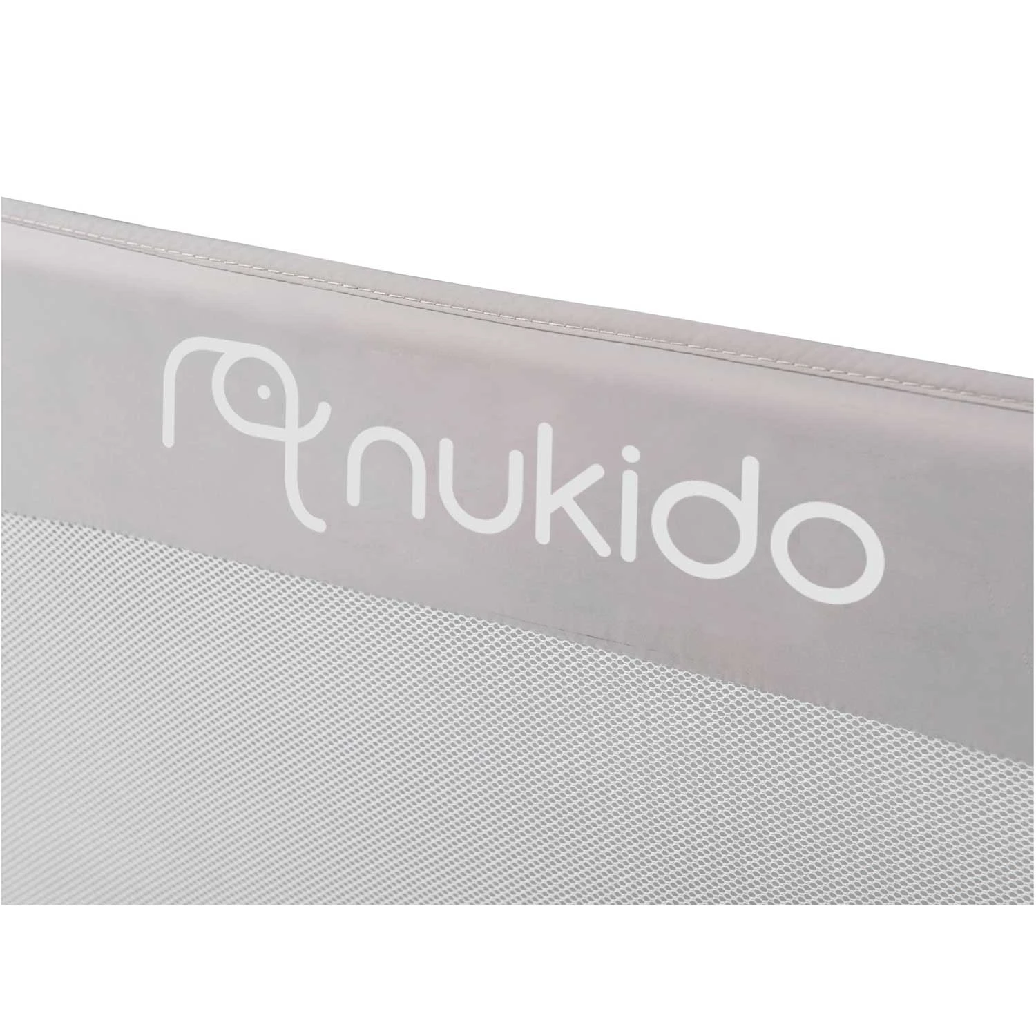 Nukido 150x42x35 cm gultas aizsargbarjera, pelēka