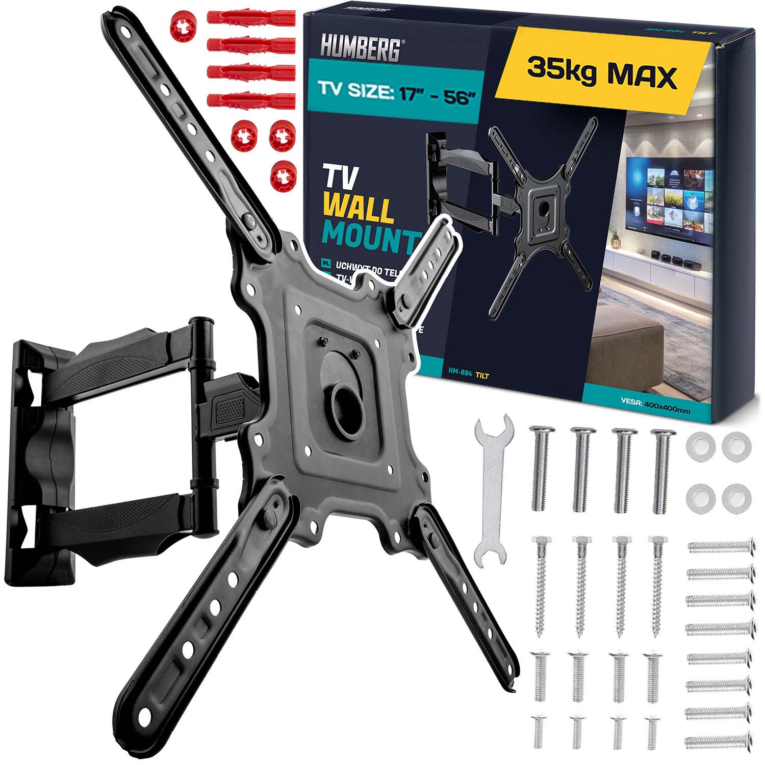 Humberg 588400 TV Wall Mount 17-56" up to 35 kg