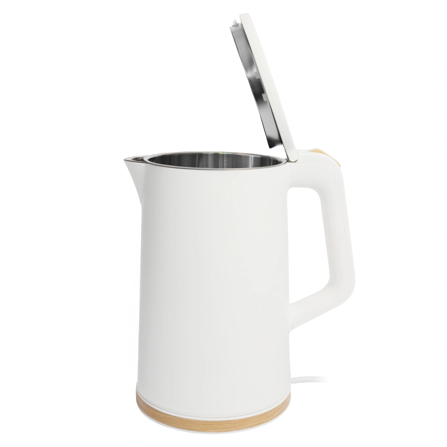 Cordless Electric Kettle 1.7L 1500W with 360° Rotating Base, White