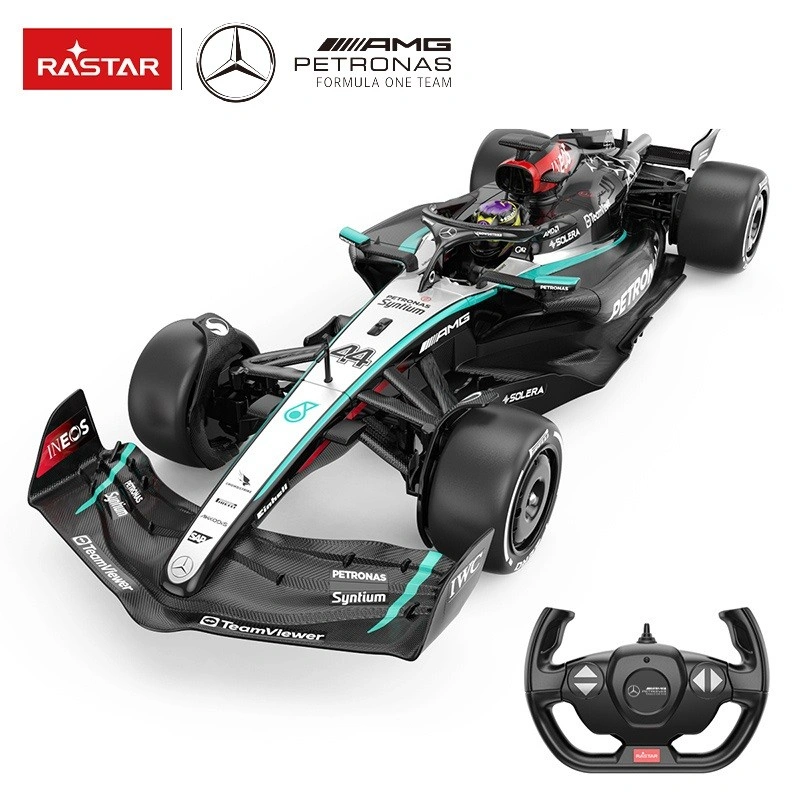 Rastar Mercedes AMG F1 W15 E tālvadības automašīna, 1:12, sudraba