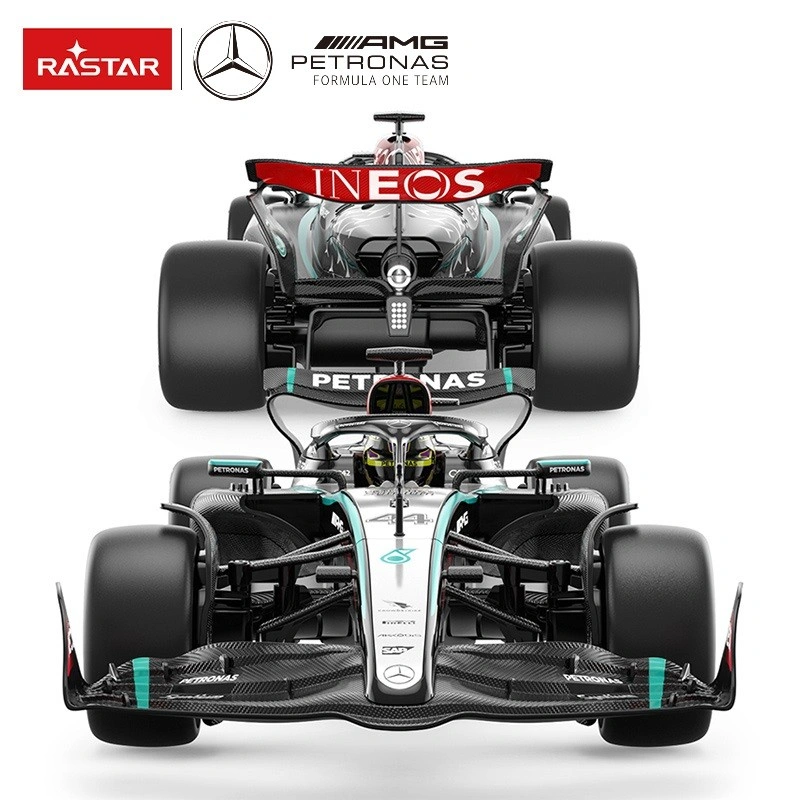 Rastar Mercedes AMG F1 W15 E tālvadības automašīna, 1:12, sudraba