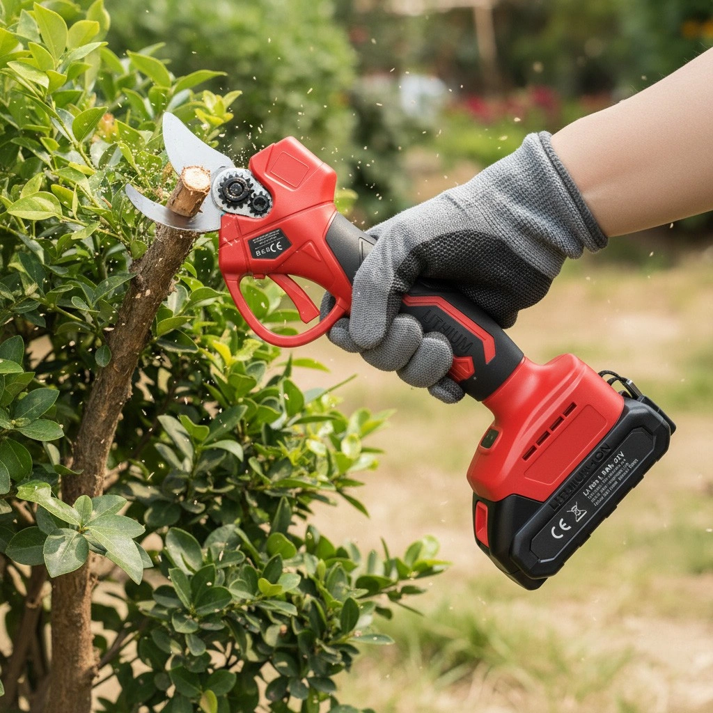 Cordless Electric Pruning Shears 21V for Effortless Branch and Hedge Trimming