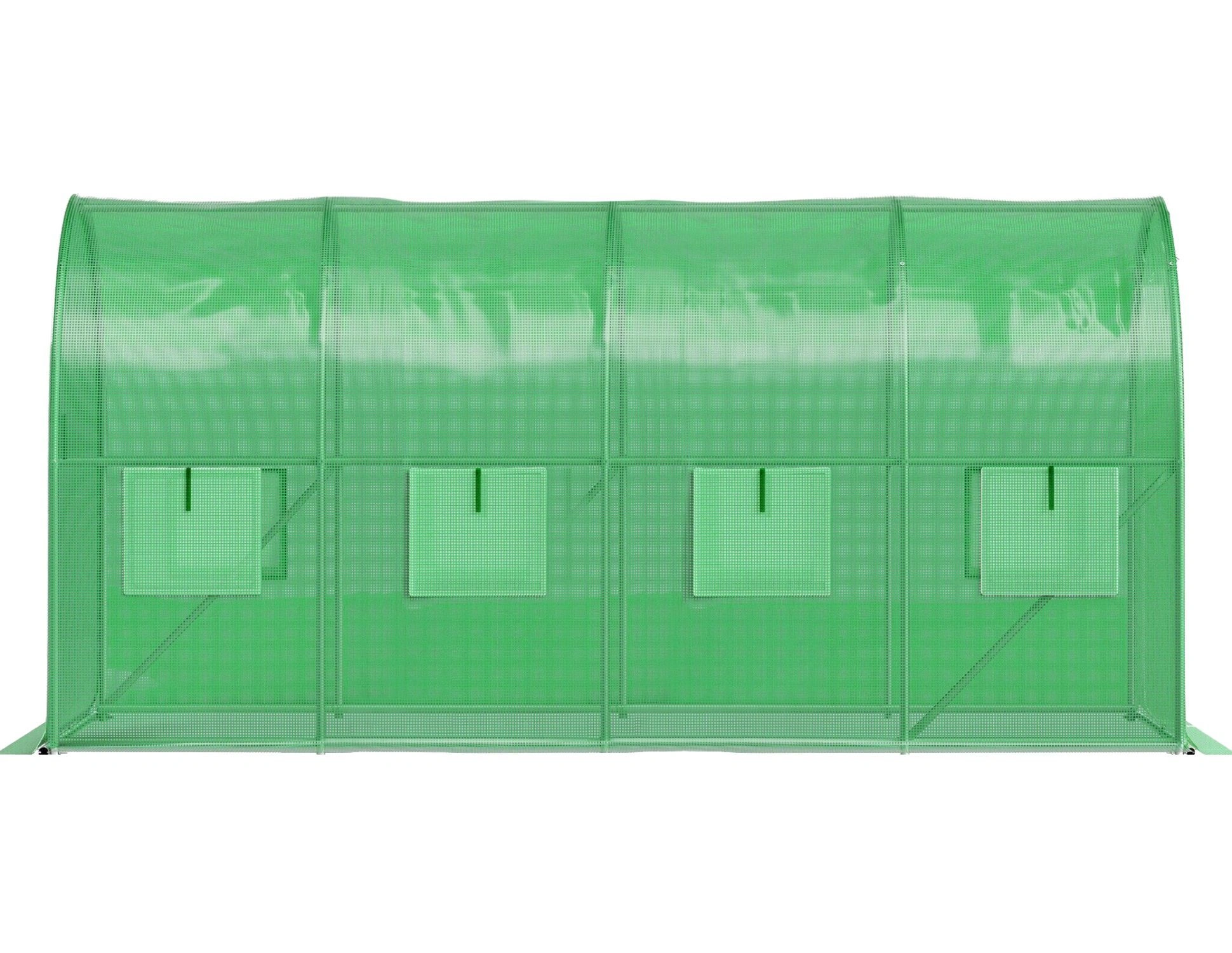 Polytunnel Greenhouse 6x3x2 m 18 m² Metal Frame UV Foil