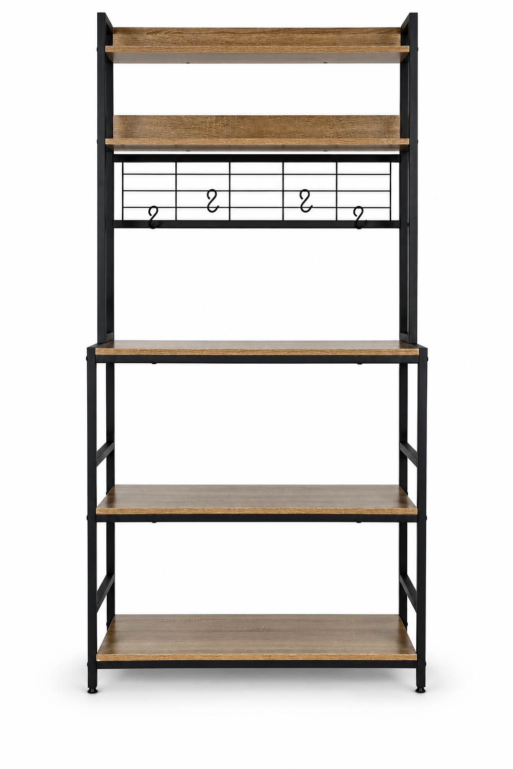 Virtuves plaukts ModernHome 84 cm, 6 līmeņi, ar āķiem