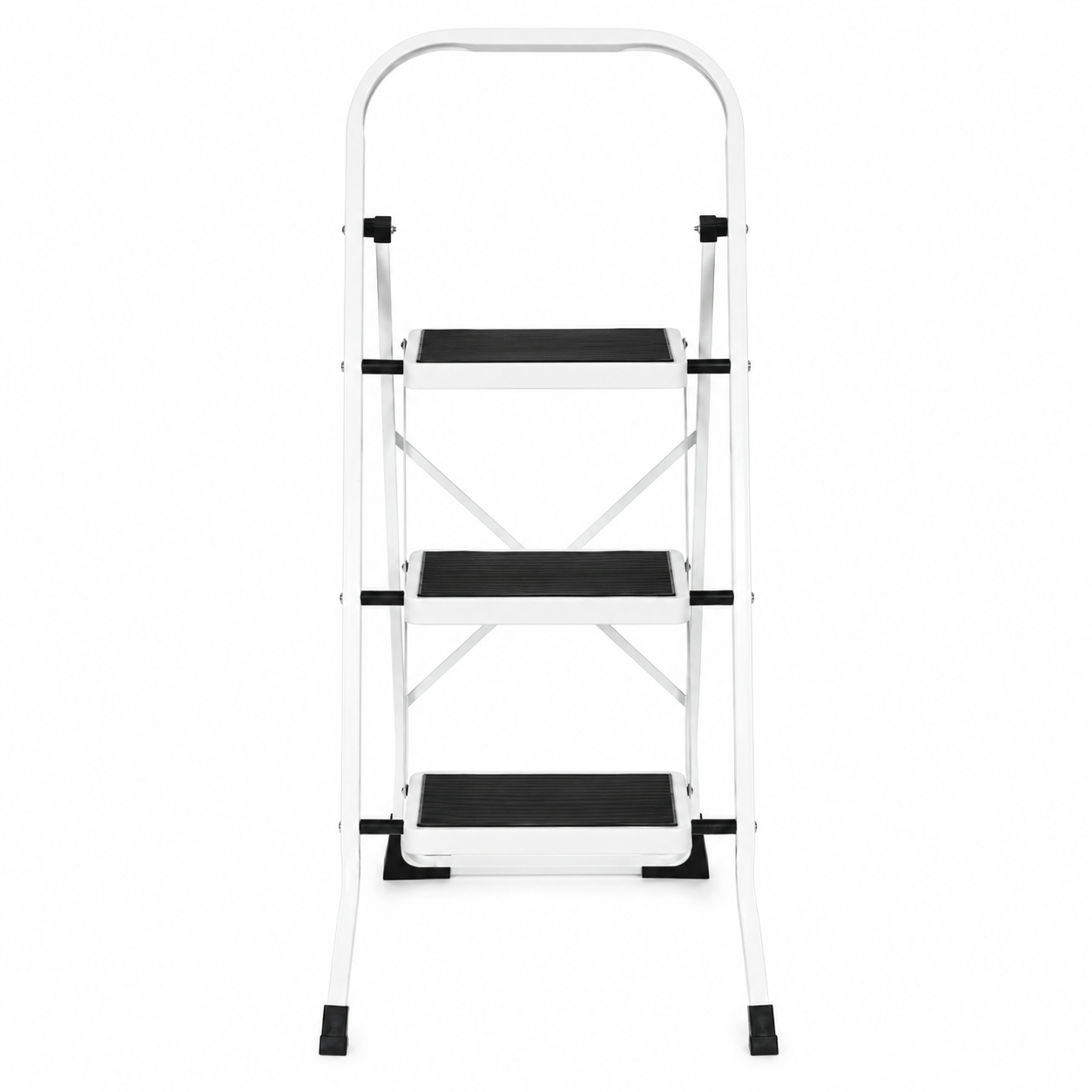 Saliekamas tērauda kāpnes ar 3 pakāpieniem ModernHome, līdz 150 kg