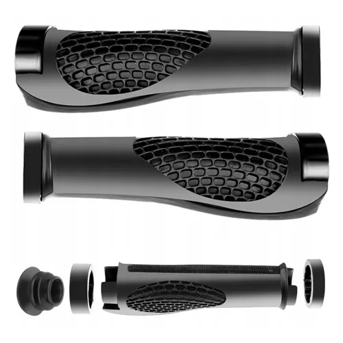 Trizand 00023230 Bicycle Handlebar Grips 2 pcs, Black