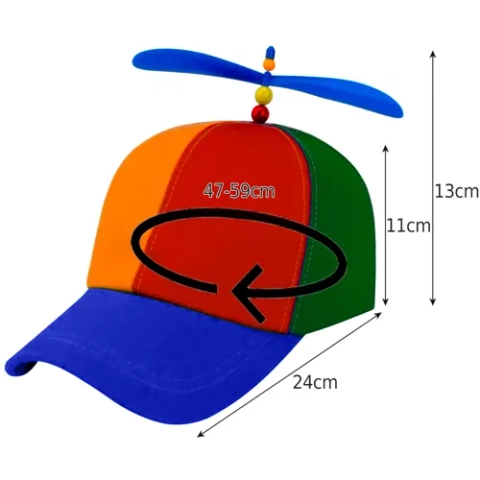 Baseball cap with propeller _ Malatec