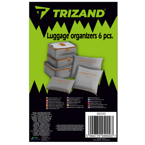 Ceļojumu Organizators - 6 Gab. Trizand 23183 | Travel Organizer Pcs.
